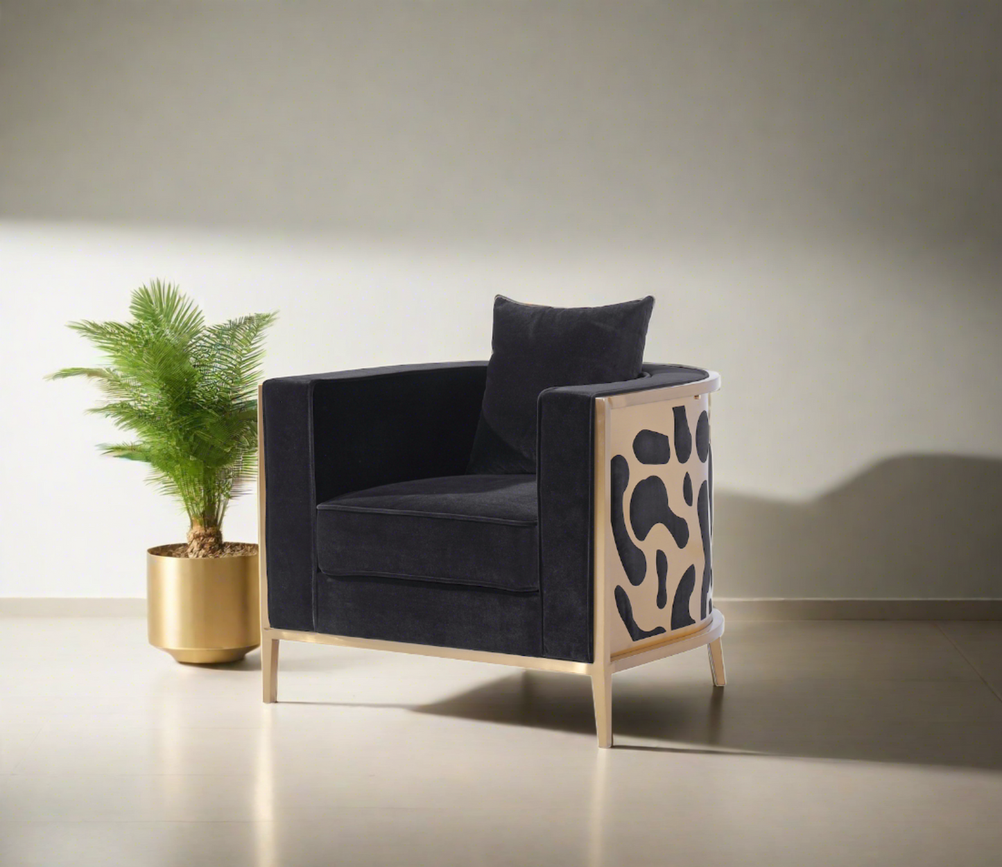 Bernice Black Full Size Accent Chair