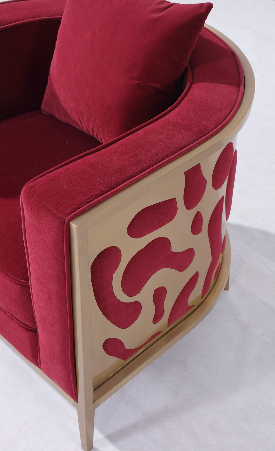 Bernice Burgundy Full Size Accent Chair