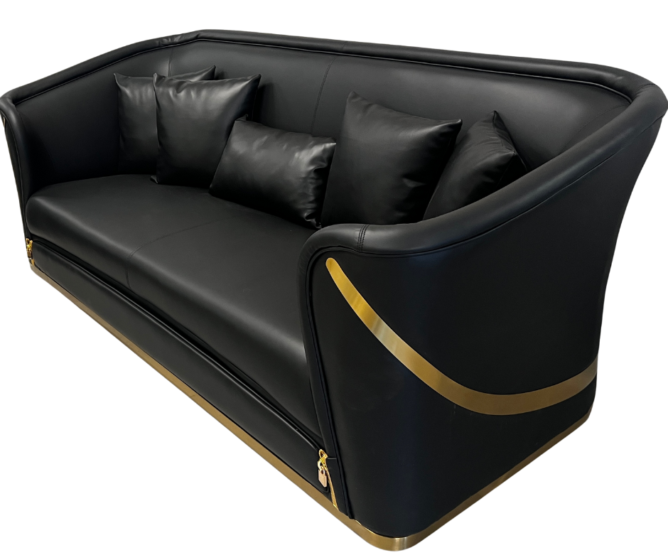 David Black Napa Leather Sofa