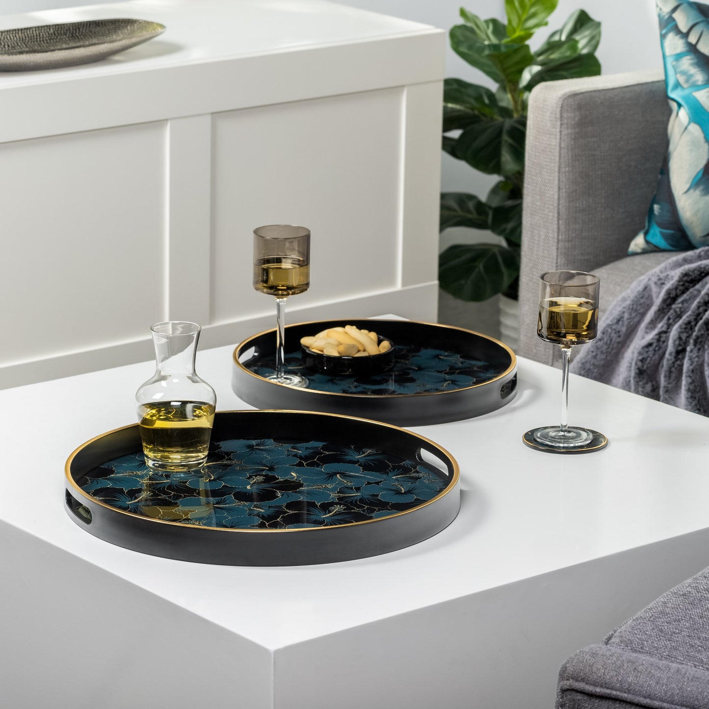 Savoy Round Tray 2 Piece Set