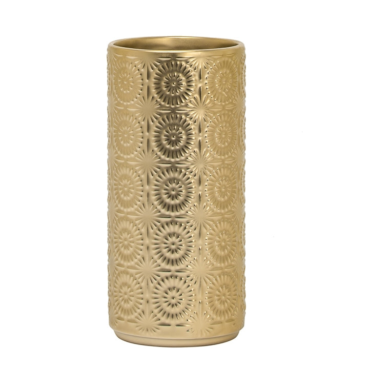 Clara Mandala Gold Vase