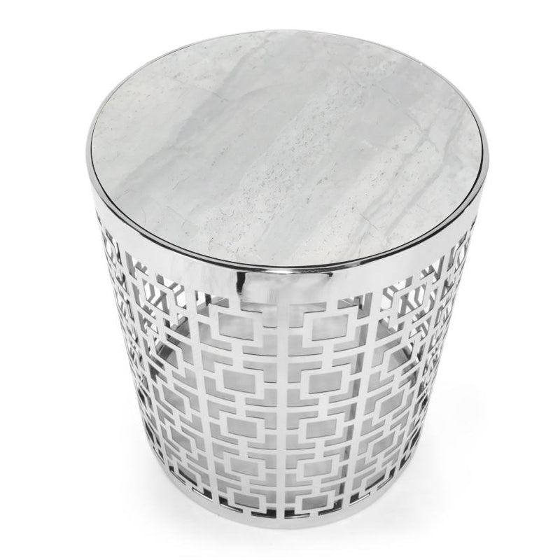 Foxboro Chrome End Table