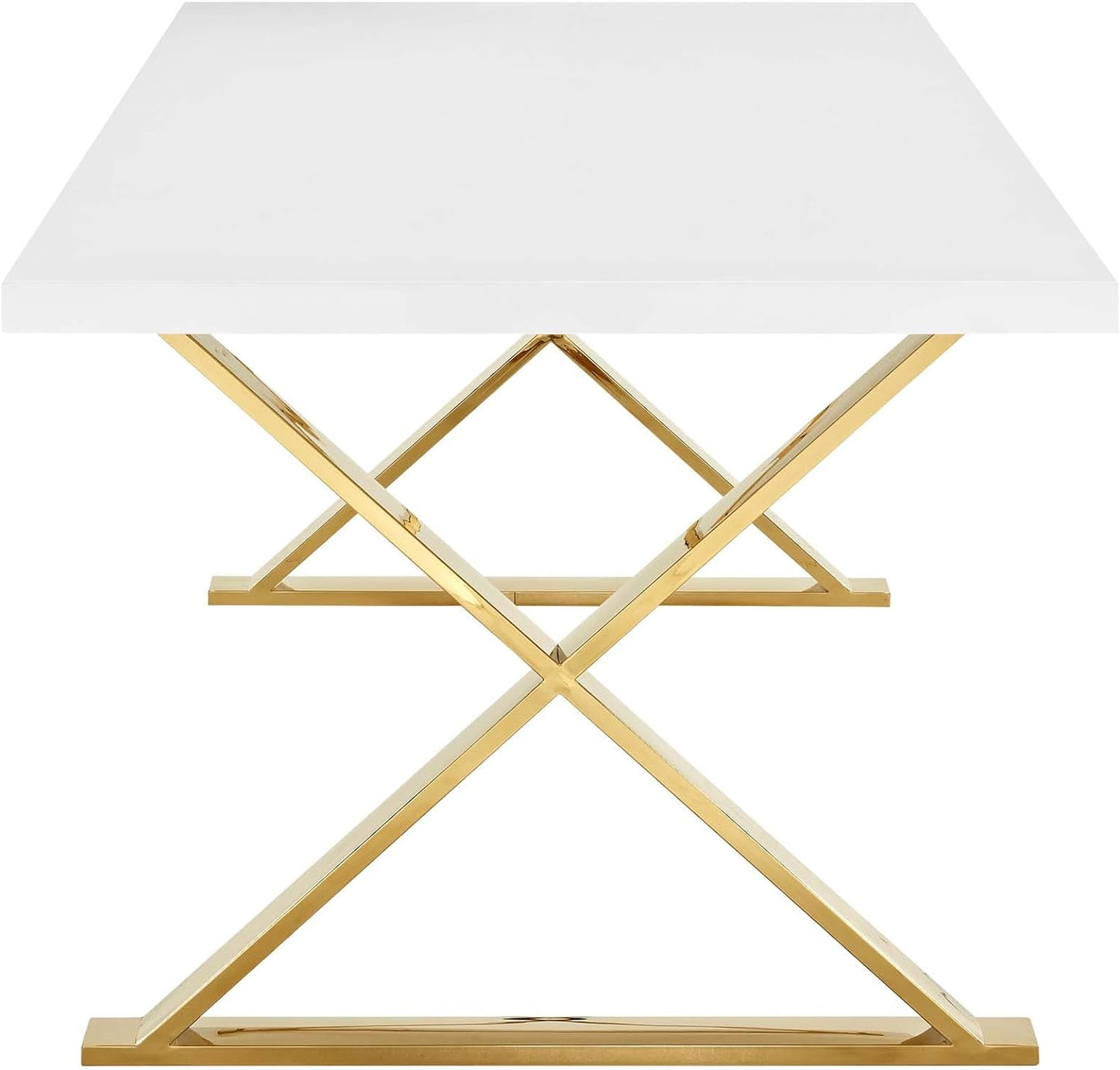Naples White Lacquer Dining Table