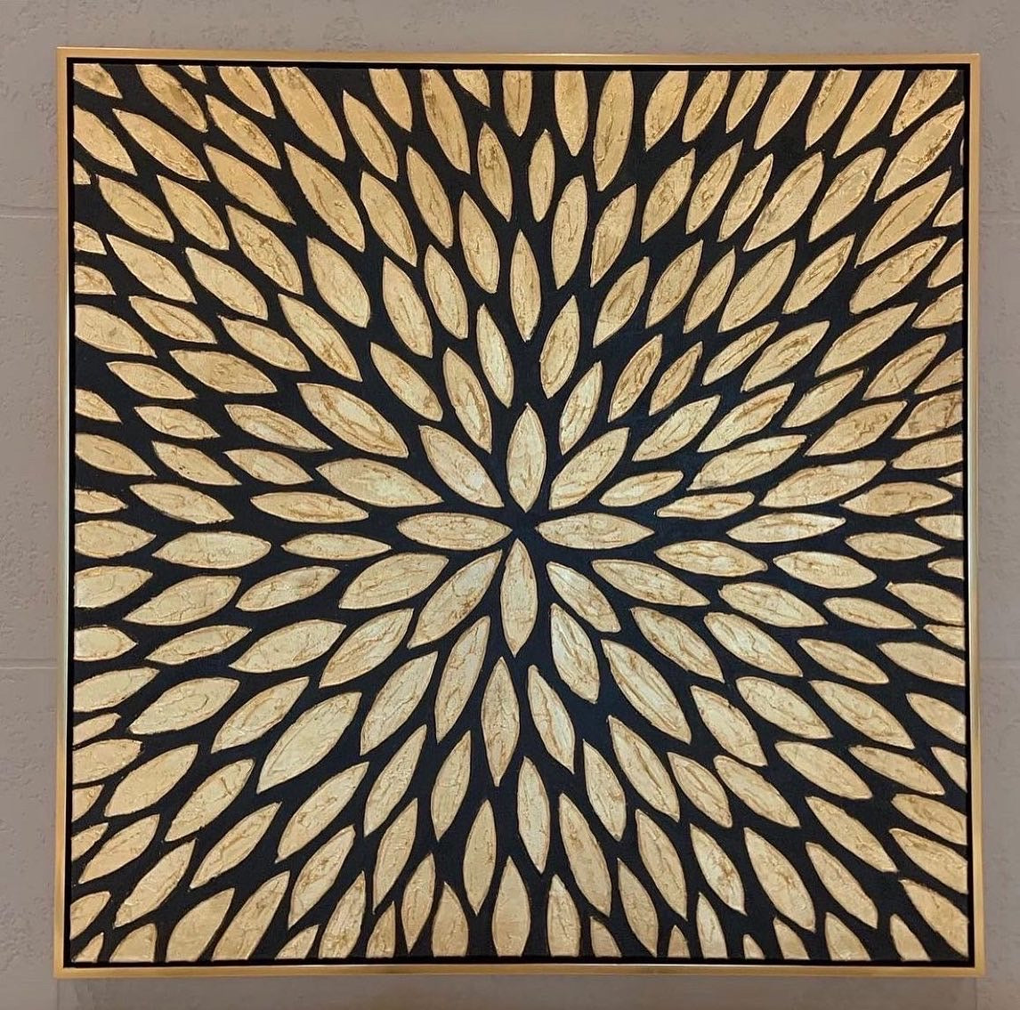 Starburst Black and Gold Wall Art