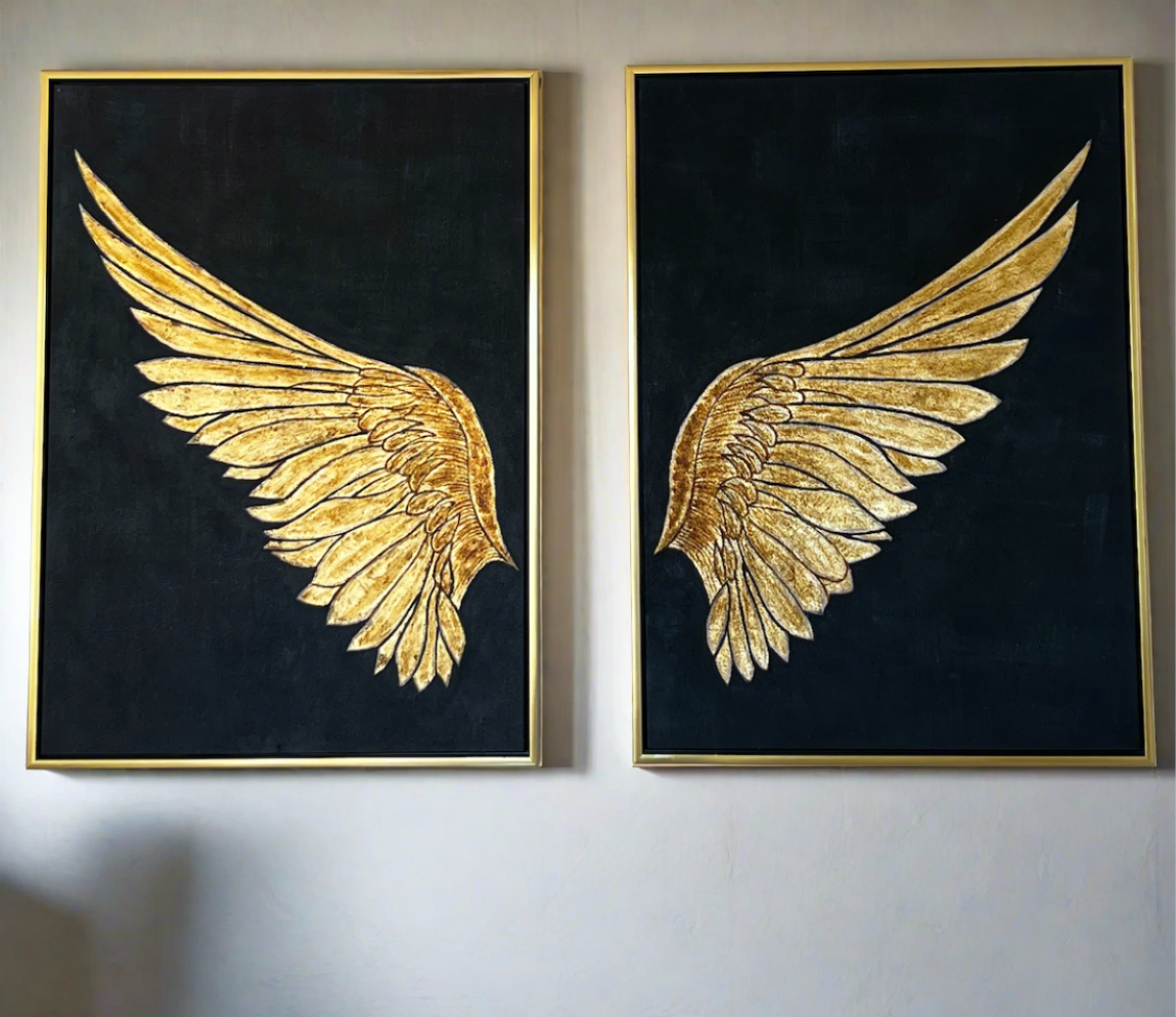 Angel Wings 2 Panel Wall Art