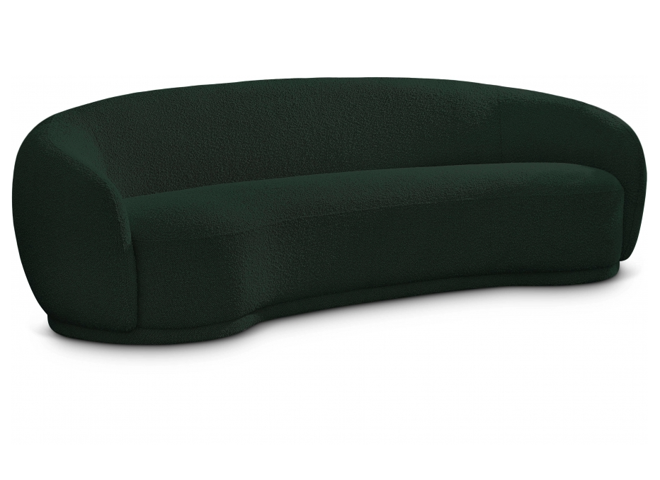 Hyde 89.5" Green Boucle Fabric Upholstered Sofa