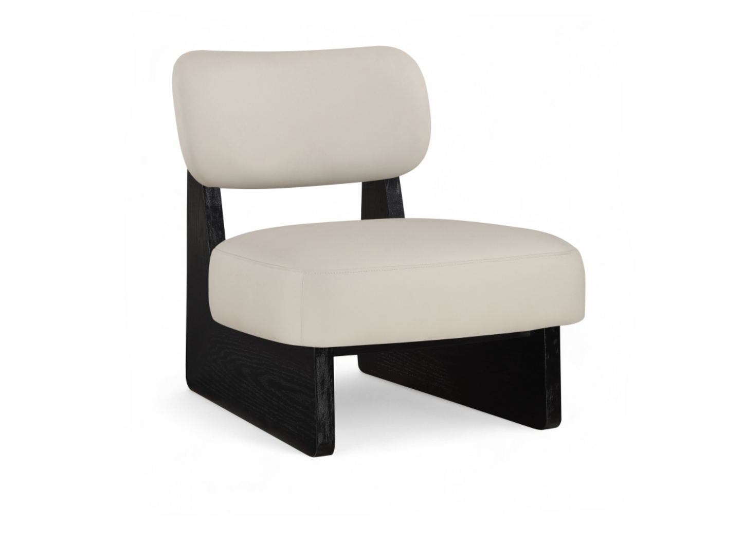 Vetra Beige Vegan Leather Upholstered Chair