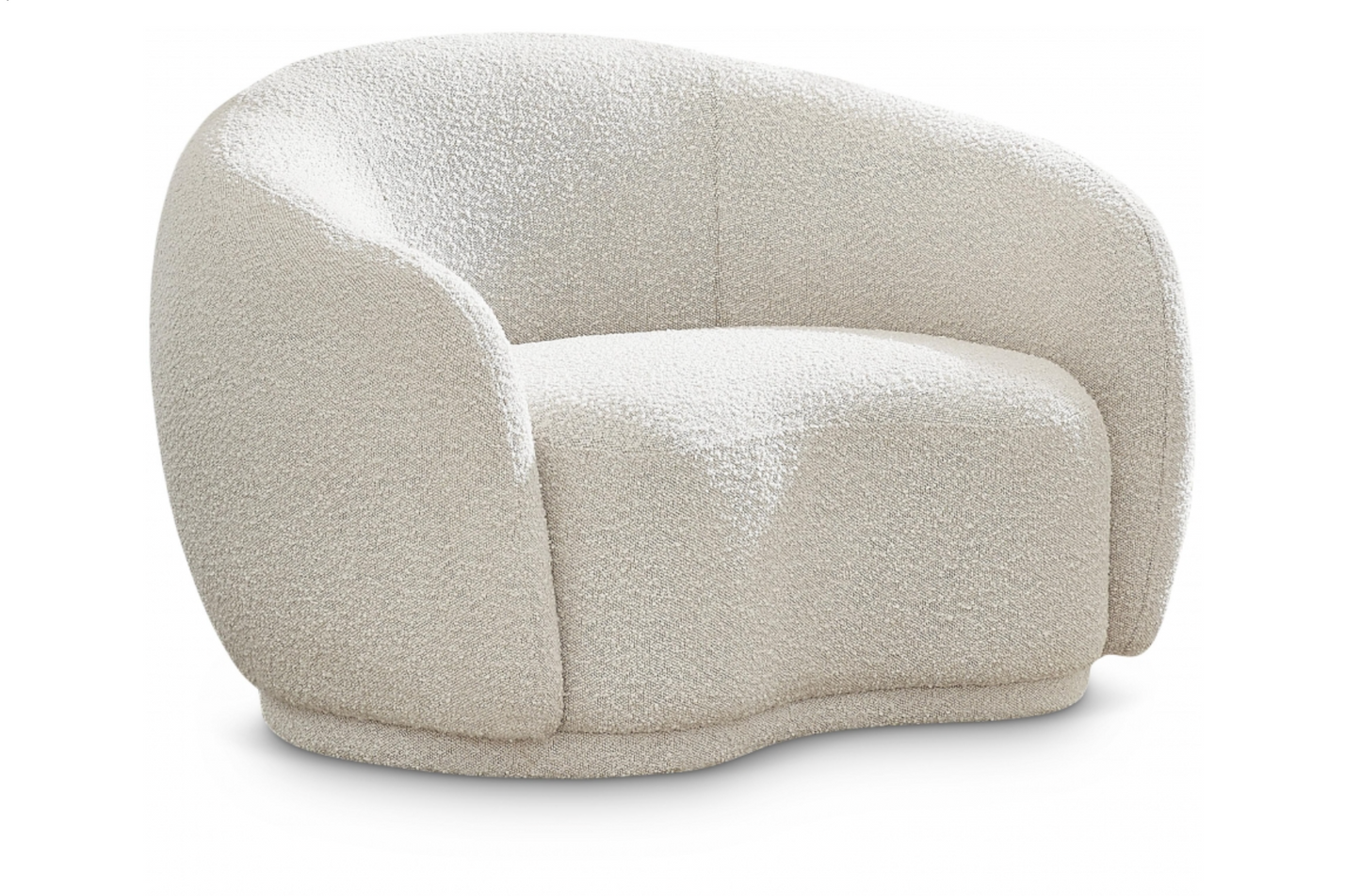 Hyde Boucle Cream Fabric Upholstered Chair