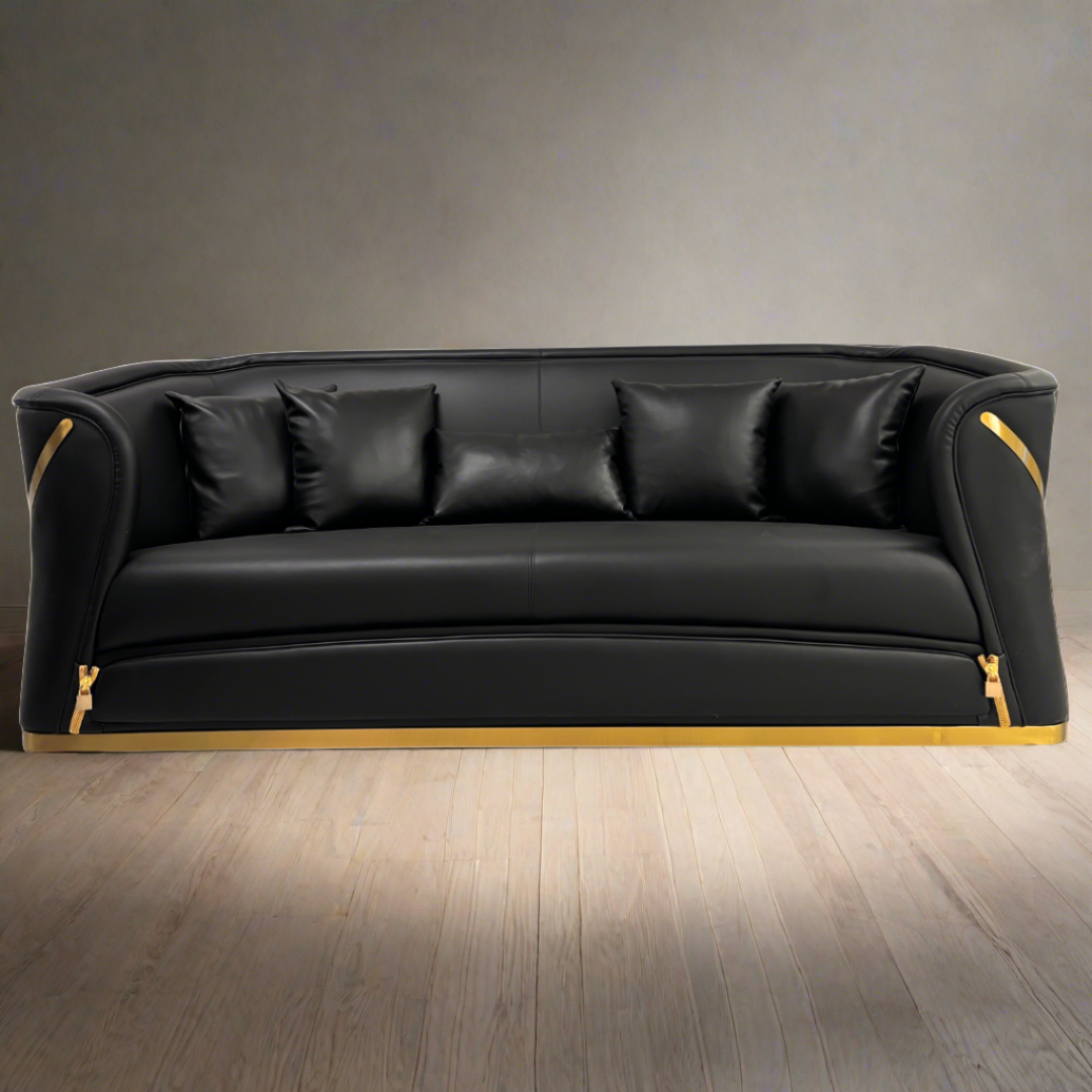 David Black Napa Leather Sofa