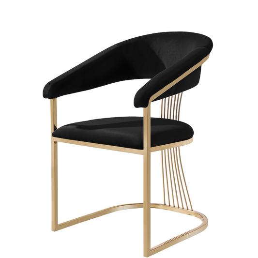 Solana Black Dining Chair