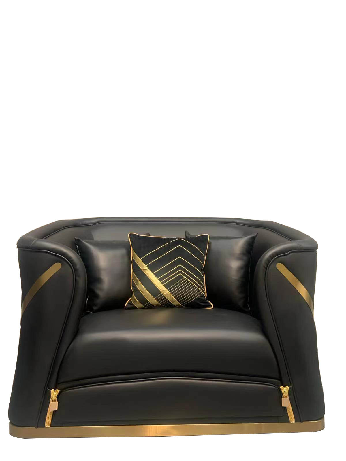 David Black Napa Leather Sofa Chair