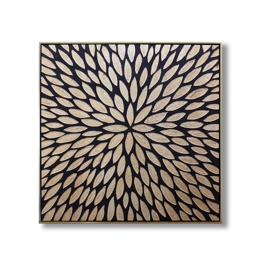 Starburst Black and Gold Wall Art