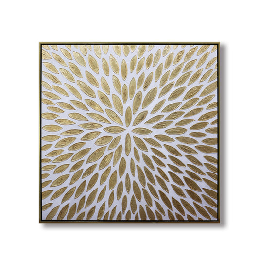 Starburst White and Gold Wall Art