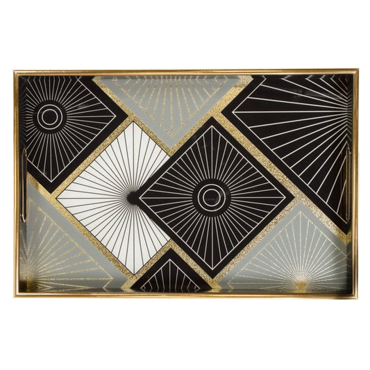 Radiant Tile Rectangle Tray 2 Piece Set