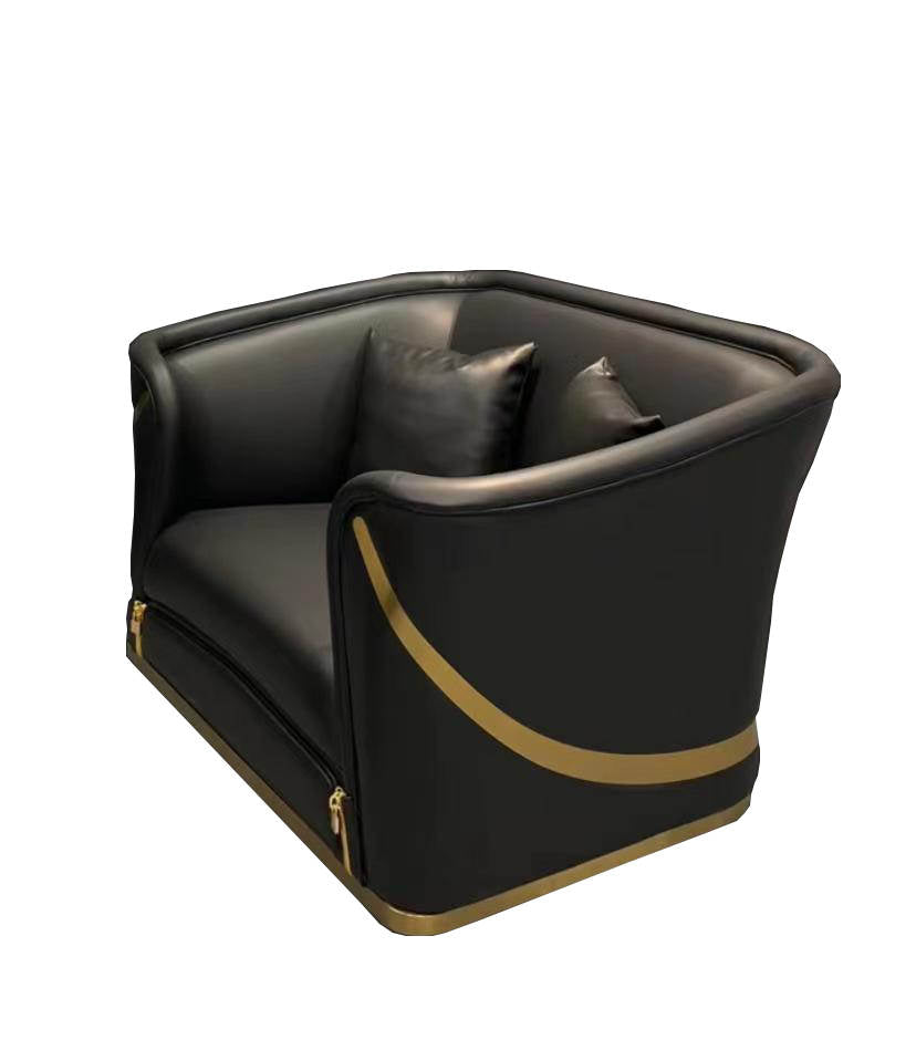 David Black Napa Leather Sofa Chair